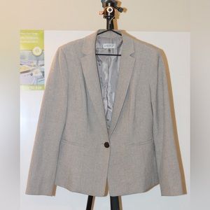EUC Classic Grey Kasper Blazer Size 12